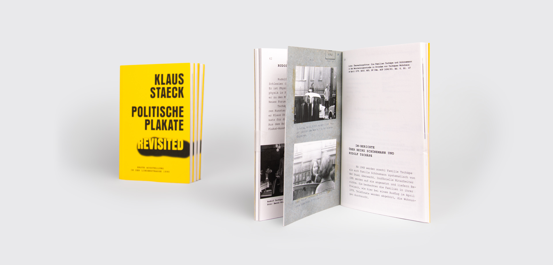 Johanna Unterberg, Gestaltung eines Ausstellungskatalogs für Klaus Staeck, Politische Plakate Revisited