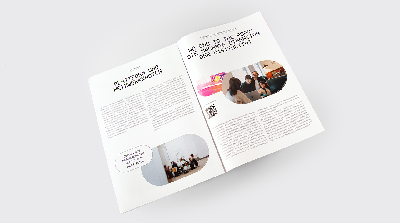 Johanna Unterberg, Gestaltung des Heftes digitale Spalte